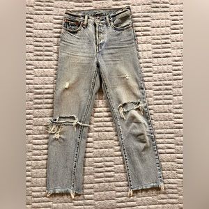 Levi’s distressed jeans